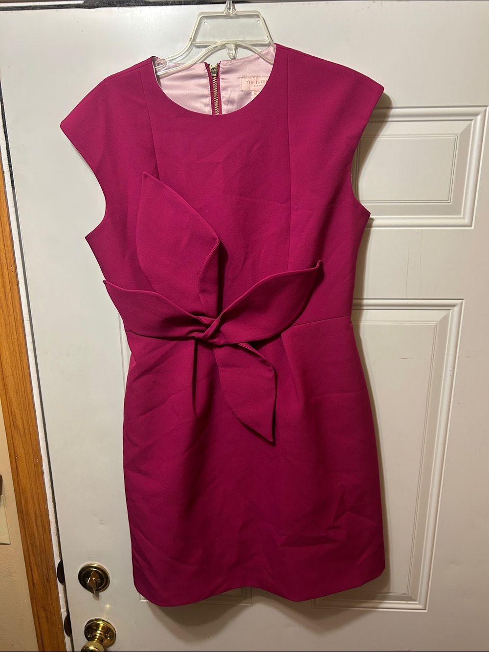 Ted Baker Fuchsia Bow-Front Mini Dress 3